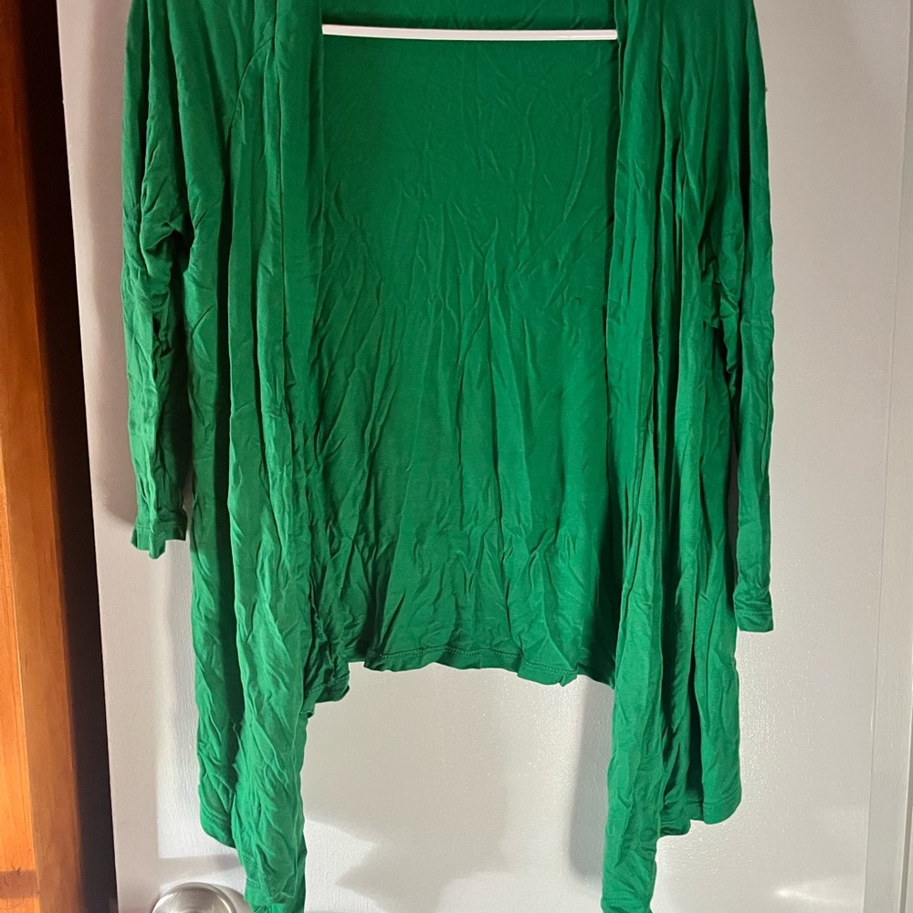New York & Company Vibrant Green Cardigan